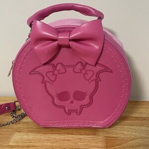 monster high draculaura bow crossbody bag skullete